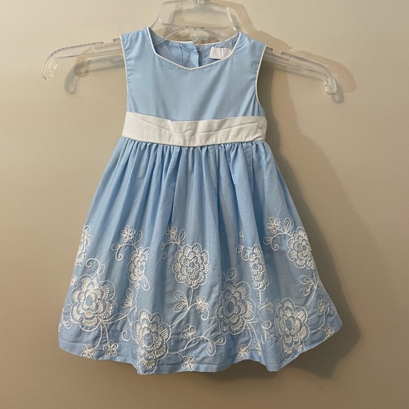 Camilla | Dresses | Camilla Light Blue Dress With White Embroidered Flowers  8m | Poshmark